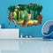Miico Creative 3D Animal Owl Broken Wall Removable Home Waterproof Decorative Wall Decor Sticker