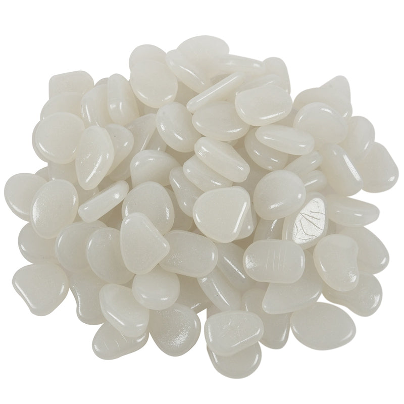 Glow In The Dark Stones, 100Pcs White Z7I9