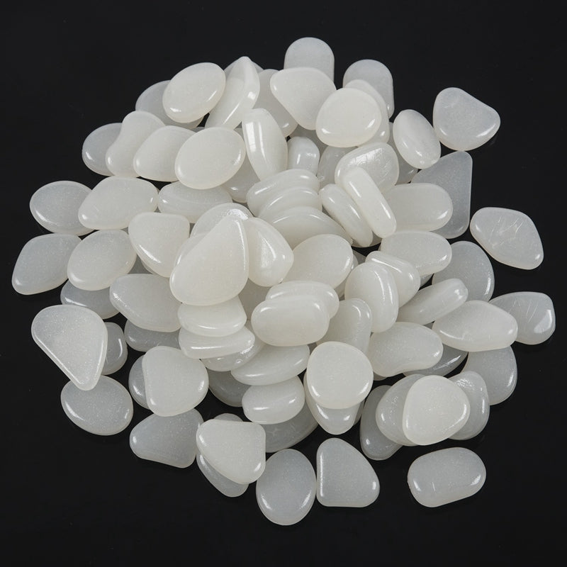 Glow In The Dark Stones, 100Pcs White Z7I9