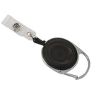 Badge holder winder with belt clip retractable carabiner id card visit card F4F6