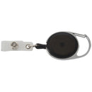 Badge holder winder with belt clip retractable carabiner id card visit card F4F6