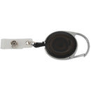 Badge holder winder with belt clip retractable carabiner id card visit card F4F6