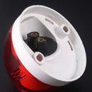 Red Slanted Fixed AC250V 6A B22 Flat Lamp Holder Light Bulb Adapter Socket for Indoor Use