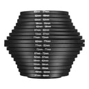 18Pcs Lens Filter Ring Adapter Step Up Down 37-82mm Set For Nikon Camera