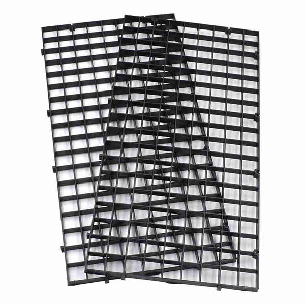 Grid Divider Tray Aquarium Fish Tank Bottom Isolate, 1PCS Black O9U5