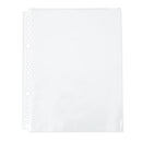 Pack of 200 A5 Clear Punched Pockets - Plastic Poly Folders L6K7