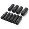 10pcs 1/2 inch Drive Deep Impact Metric Socket Set 10-24mm Air Garage Socket Wrench Tool