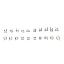10Pcs Mini Dental Orthodontics Brackets Braces Roth.022 Hooks 3-4-5 Dental Tools
