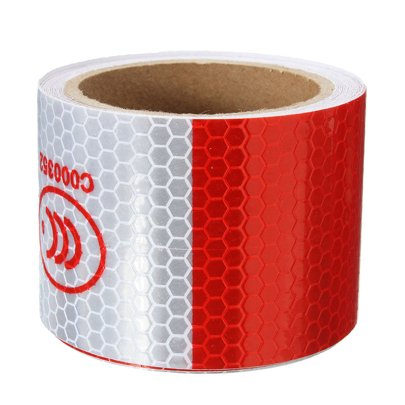 3M Red White Reflective Tape Night Safety Warning Conspicuity Tape Film Sticker