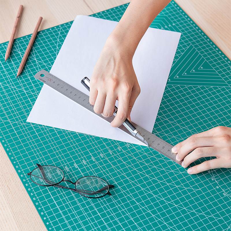 XIAOMI Ecosystem Deli 78402 1 Piece A2 Grid Self Healing Cutting Mat Durable PVC Craft Card Fabric Leather Paper Cutting Board Patchwork Tools