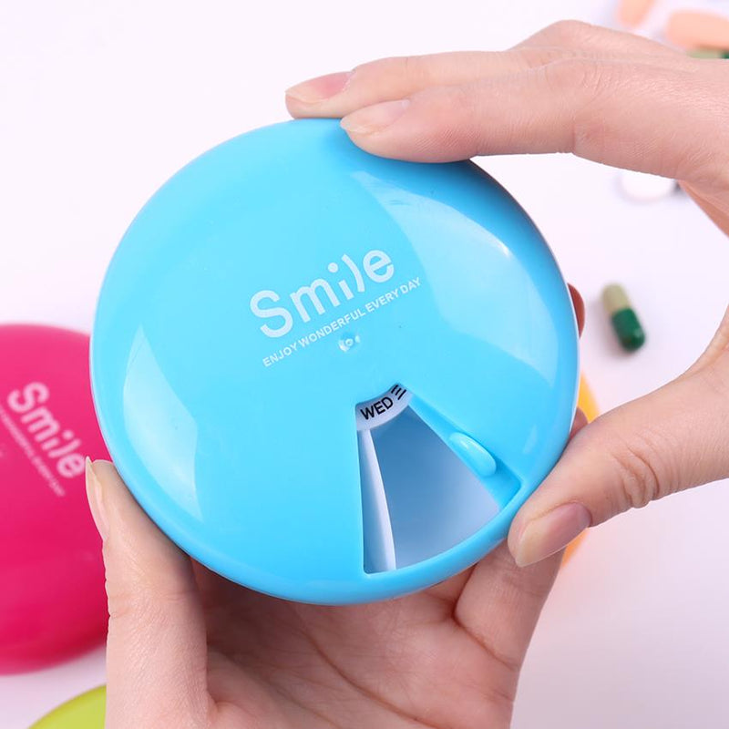 7 Days Weekly Pill Box Travel Pill Case Dispenser Outdoor Mini Pill Box Health Products Jewelry Storage Box Pill Case