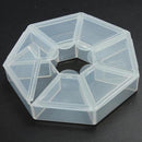 Clear Compartments Plastic Storage Box Case Craft Organizer Jewelry Bead Di F9H2