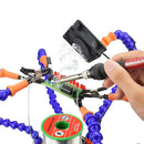 DIY Flexible Third Hand Six Arm PCB Maintenance Fixture FPV RC602 Soldering Station Tool