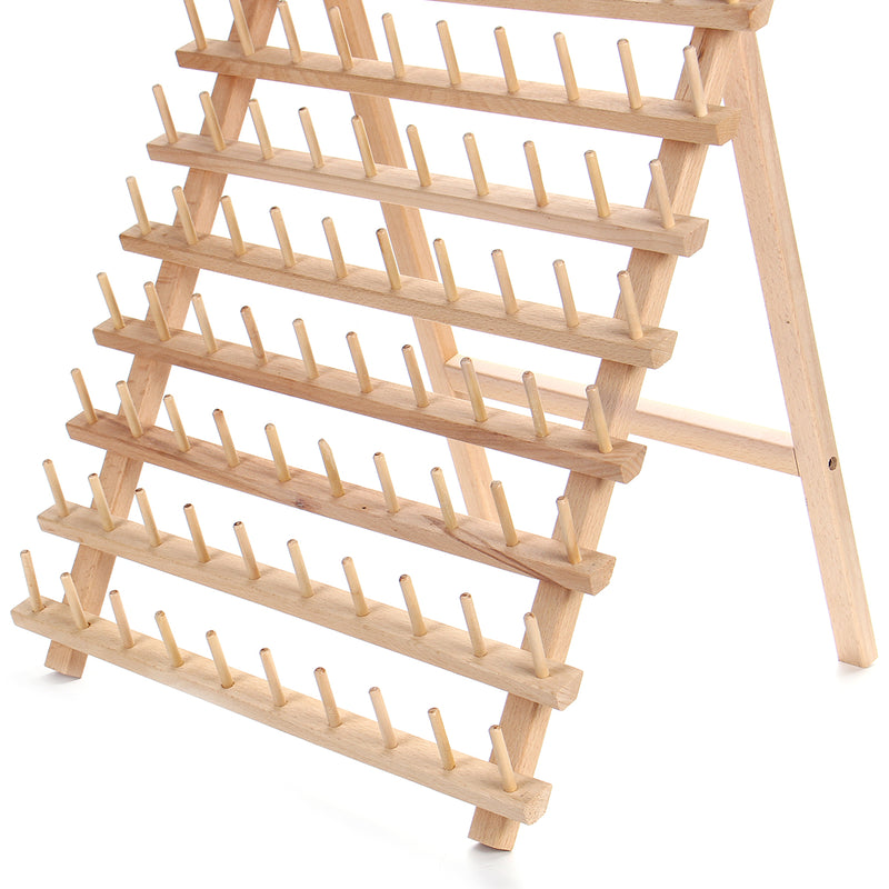 120 Spool Wood Thread Cone Holder Rack Organizer Kit For Sewing Quilting Embroidery