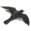 Realist Flying Raven Statue Scarecrow Wrestling Against Insect and Bird for R2U4