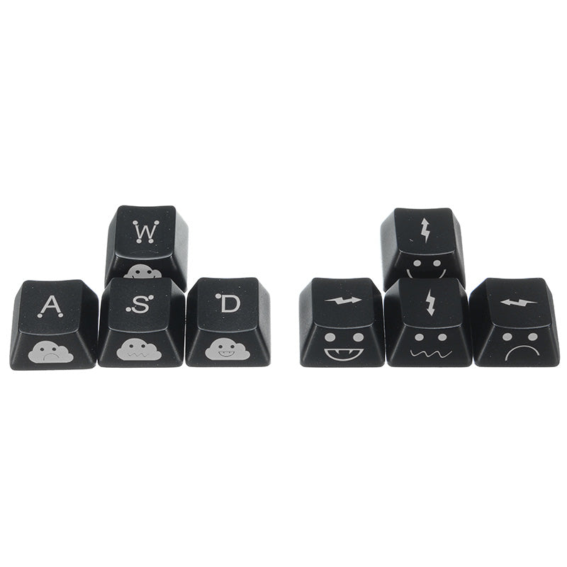 WASD + Direction Translucent Light-transmitting ABS Keycaps