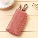 Women Men's Leather Car Key Bag Wallet Car Housekeeper Holder