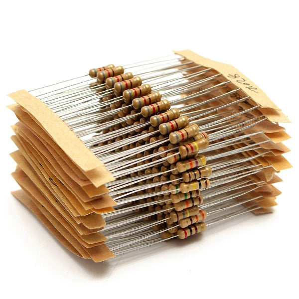 3000pcs 30 Value 1ohm-3M 1/2W Carbon Film Resistor