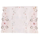 New Table Runner Embroidered Floral Table Cloth Pattern: