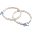 Embroidery Circle Set Hoops Cross Hoop Ring Wooden Round Adjustable Bamboo  T7Z7