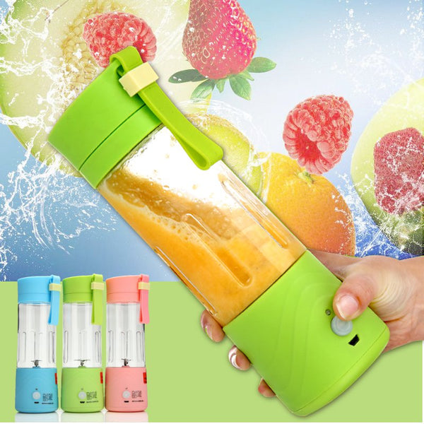 3.6V Portable Blender Smoothie Juicer Cup 14oz Fruit Mixing Machine With 2000mAh USB Rechargeable Blender for Home