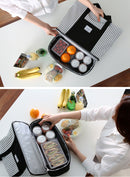 Fashion Nylon Thermal Lunch Bags for Women Insulated Cooler Box Tote Men Kids Adults Portable Picnic