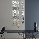 Mirror Mosaic Background Wall Stickers Home Decor DIY Creative Environmental Protection Wall Mirror