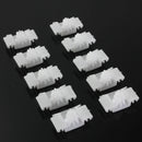 10pcs Car Door Bump Strip Fastener Clips Exterior Side Trim Moulding For BMW E36