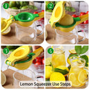 Lemon Squeezer Premium Quality Metal Citrus Squeezer 2-in-1 Lemon Juicer /