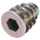50pcs M5x13mm Screw to Nut Interface Insert Thread for Wood Furniture L4E4