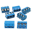 50 Pcs blue ABS KF301-2P 5.08mm 2 Pin Connect Terminal Screw Terminal Conne