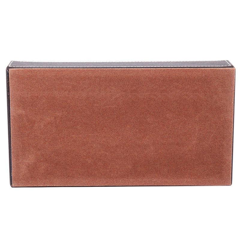 Home Office Wooden Struction Leather Multi-function Desk Stationery Organiz T8F3