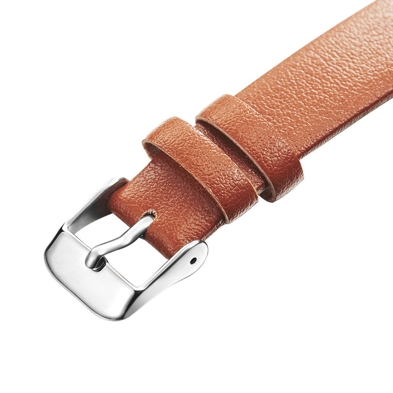 SHENGKE SK K0108 Spring Jade Green Calm Brown Leaf Dial Fashion Leather Strap Women Quartz Watch