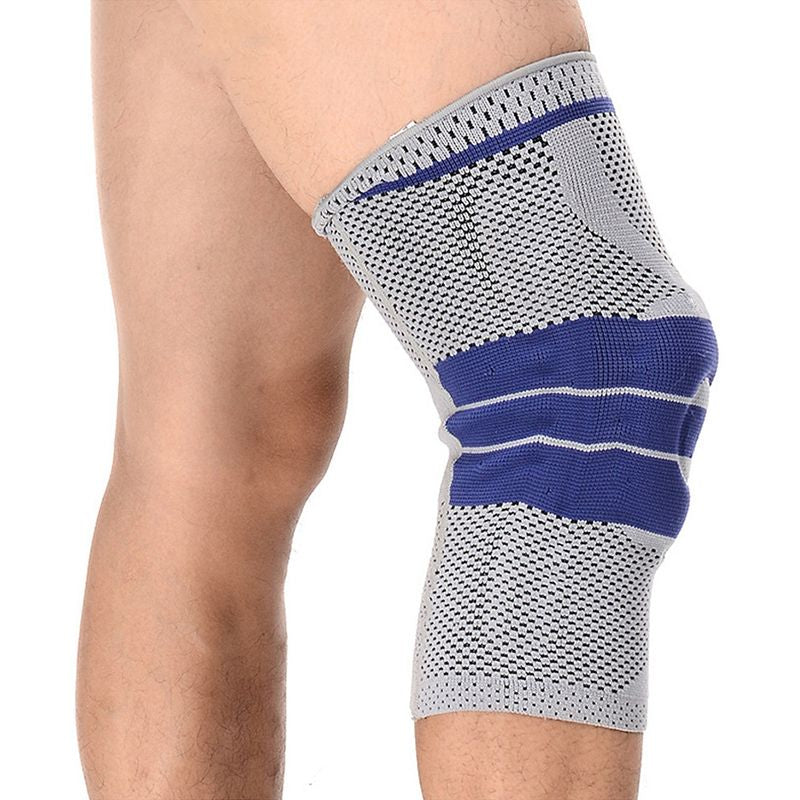 New Gray Elastic Knee Support Bracket Kneepad Adjustable Patella Knee Pad B D5Q7