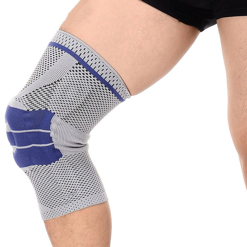 New Gray Elastic Knee Support Bracket Kneepad Adjustable Patella Knee Pad B D5Q7