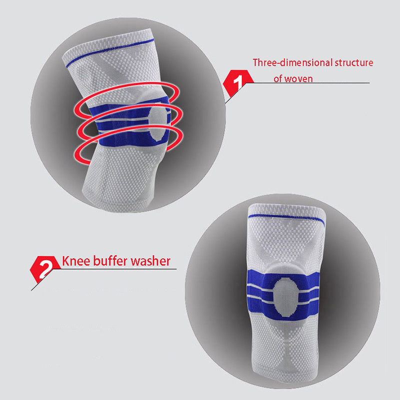 New Gray Elastic Knee Support Bracket Kneepad Adjustable Patella Knee Pad B D5Q7