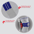 New Gray Elastic Knee Support Bracket Kneepad Adjustable Patella Knee Pad B D5Q7