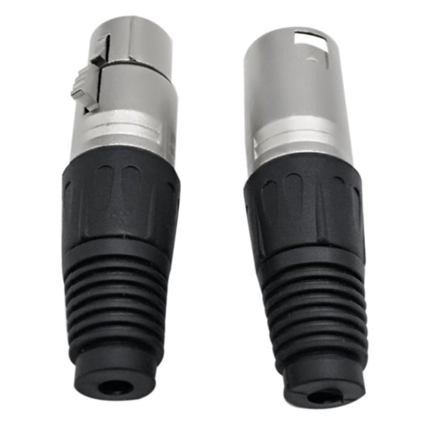 Male / Female XLR Jack 3 Pin Microphone Audio Connector (5 Pair)