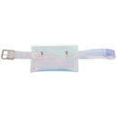 New spring solid color colorful plastic transparent belt women fashion tide X4J8