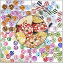 Buttons for Kids Button WOOD Kids Buttons Colorful Mix Scrapbooking Mix 15  L3I5