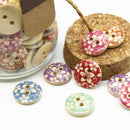 Buttons for Kids Button WOOD Kids Buttons Colorful Mix Scrapbooking Mix 15  L3I5