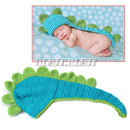 Toddler Baby Girls Boys Dinosaur shape Animal Crochet Knit Beanie Cap Ear  VOA