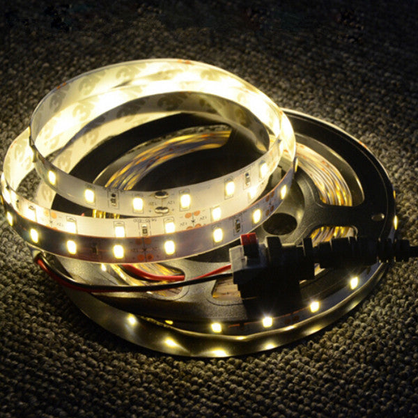 LUSTREON DC Power Male Female 5.5*2.1mm Connector Adapter Plug Cable Pressed for LED Strips 12V