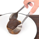 TOAKS SLV-15 3 In 1 Outdoor Titanium Fork Soup Spoon Clip Set Camping Picnic Tableware 34g