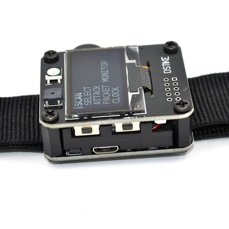 Orange/Black Deauther Wristband /Deauther Watch NodeMCU ESP8266 Programmable WiFi Development Board
