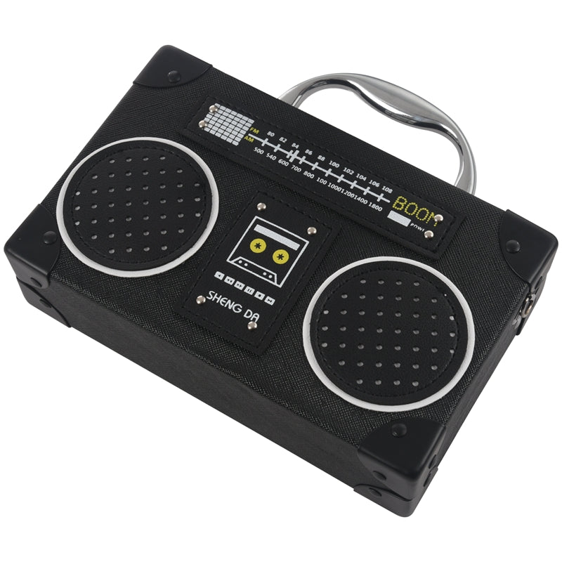 Radio Box Women Single Shoulder Bag Vintige Female Pu Leather Messenger Bag L6B8