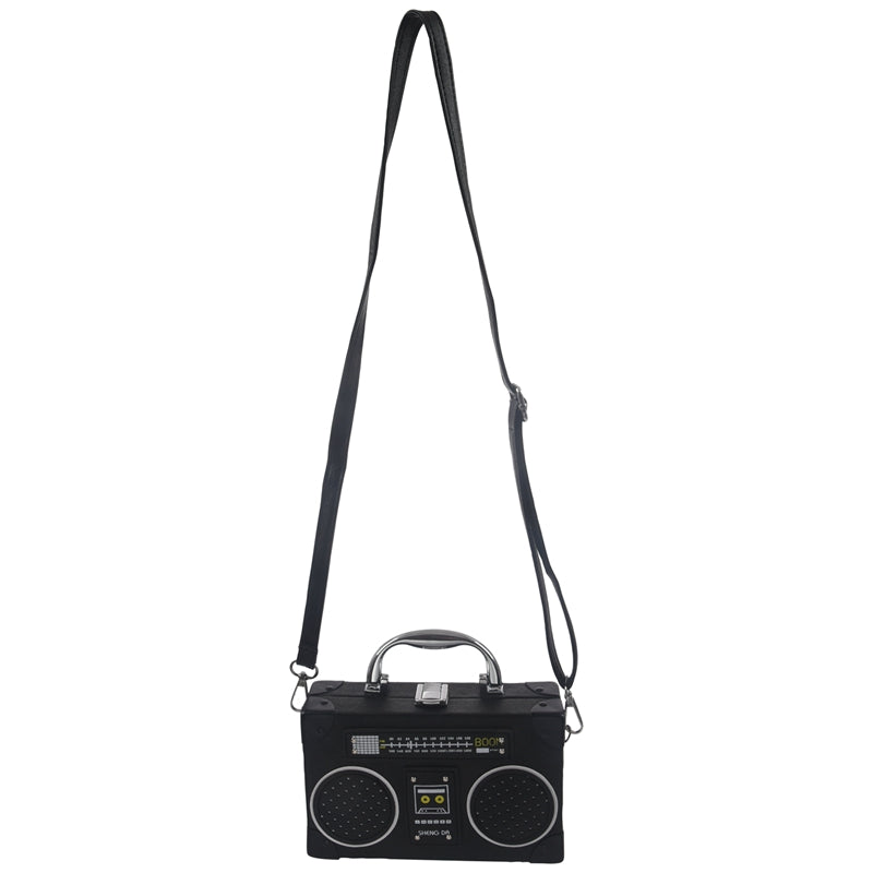 Radio Box Women Single Shoulder Bag Vintige Female Pu Leather Messenger Bag L6B8