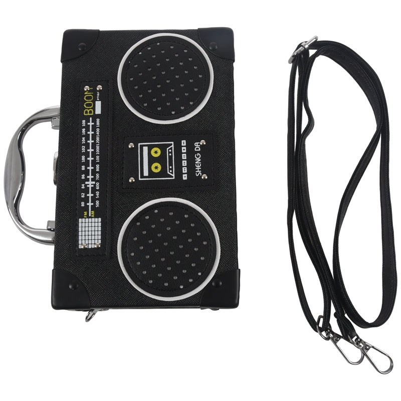 Radio Box Women Single Shoulder Bag Vintige Female Pu Leather Messenger Bag L6B8