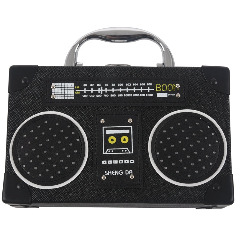 Radio Box Women Single Shoulder Bag Vintige Female Pu Leather Messenger Bag L6B8
