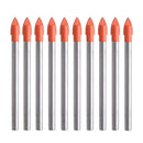 10 Pieces 6MM Glass and Tile Drill Bits Set Carbide Drilling Tool Q5Q4